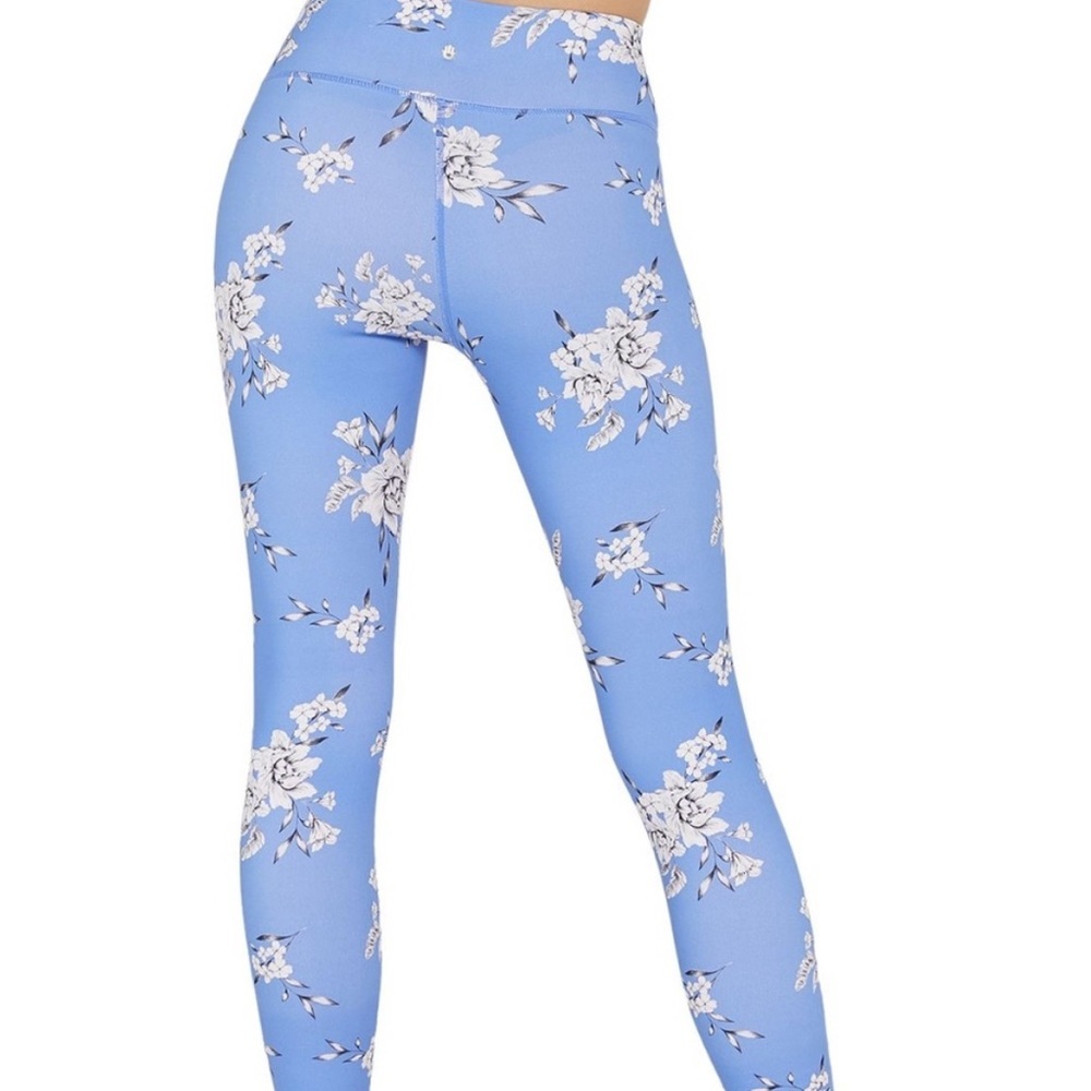 BEYOND YOGA Floral Blue High Rise Leggings - Picture 3 of 7
